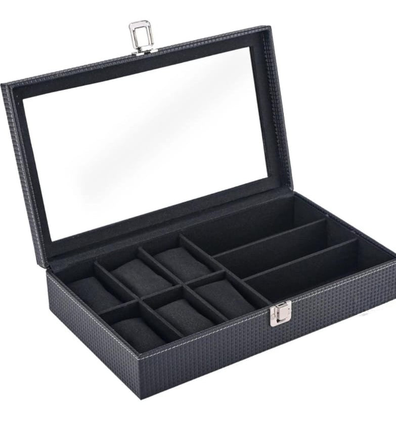 Watch Organizer 6 Slots With Sunglass Organizer 3 Slots.