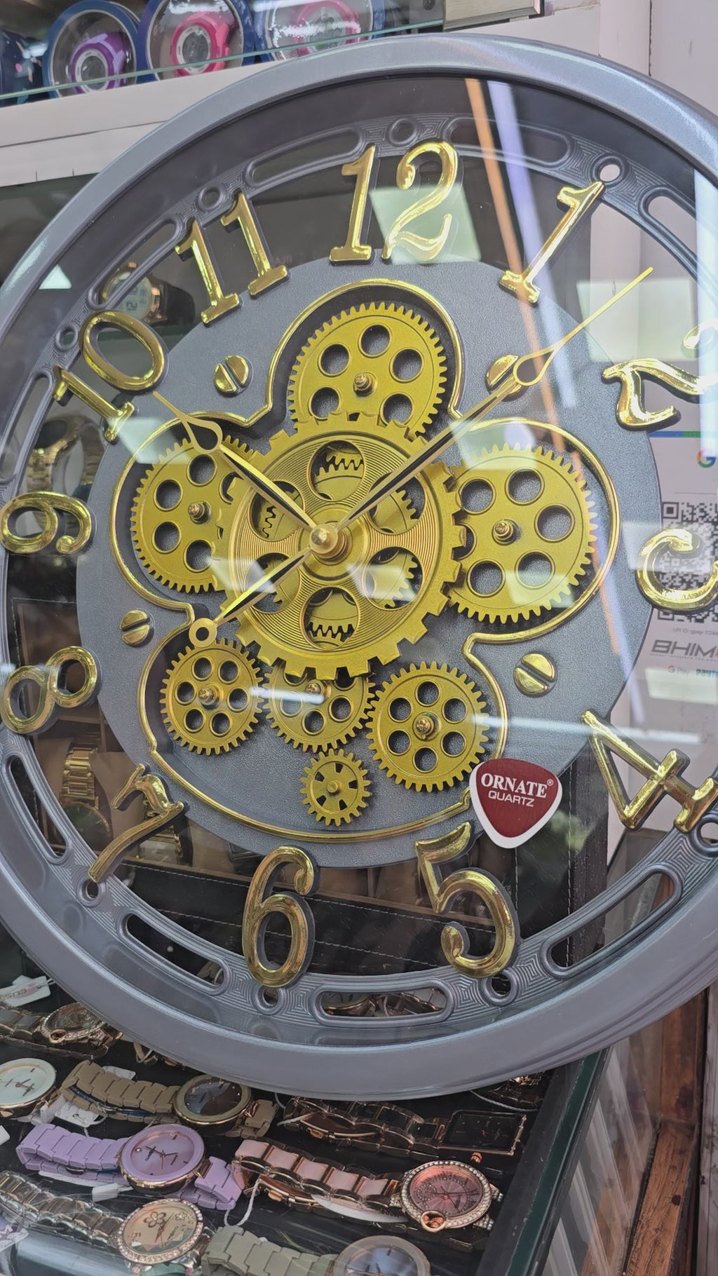 Ornate Gear Wall Clock