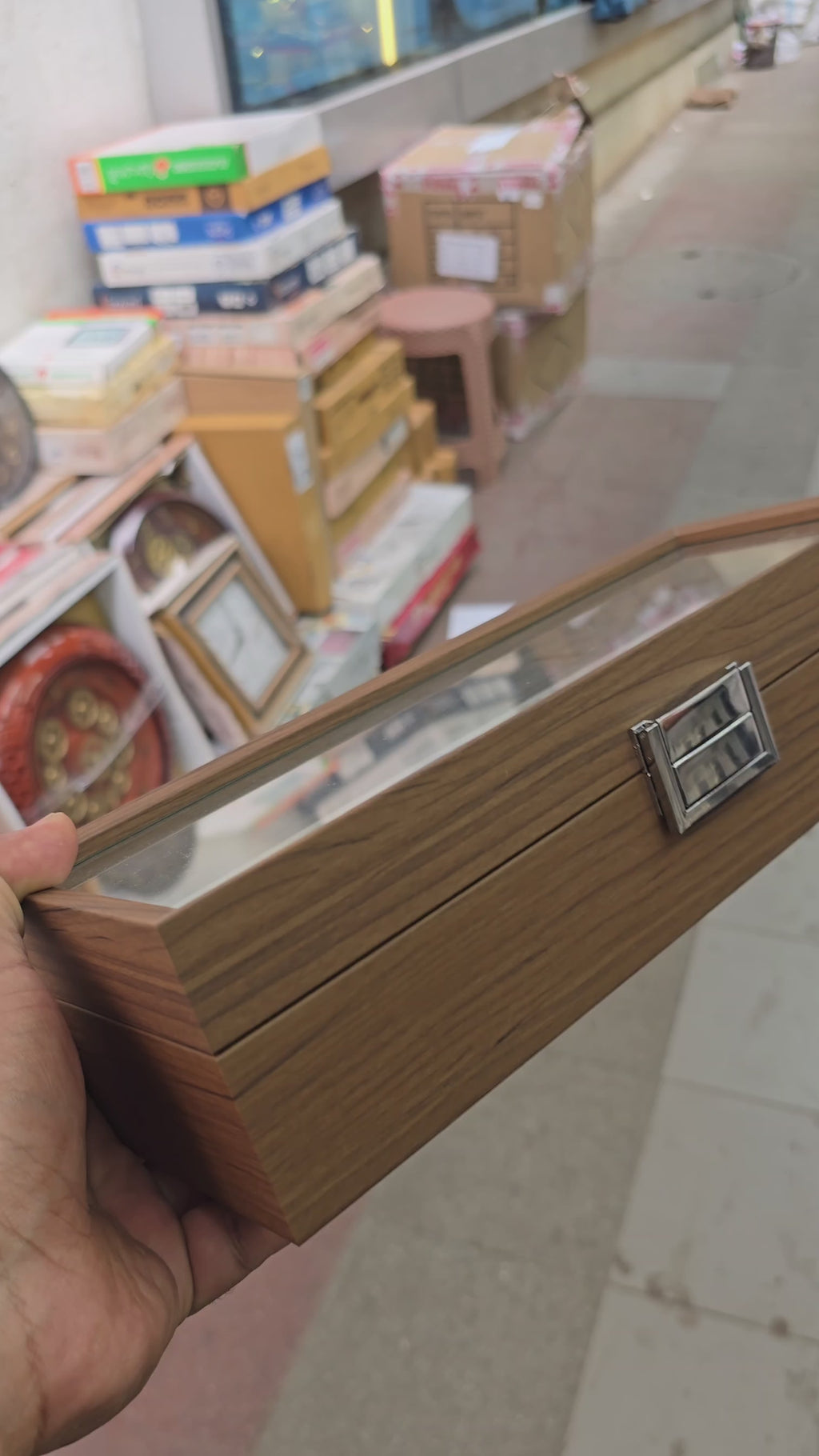 Premium Wooden Watch Organizer 6 Slot.