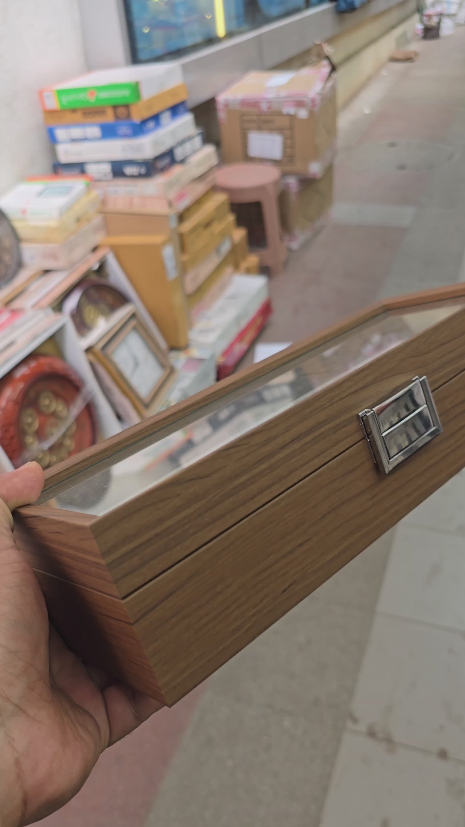 Premium Wooden Watch Organizer 6 Slot.