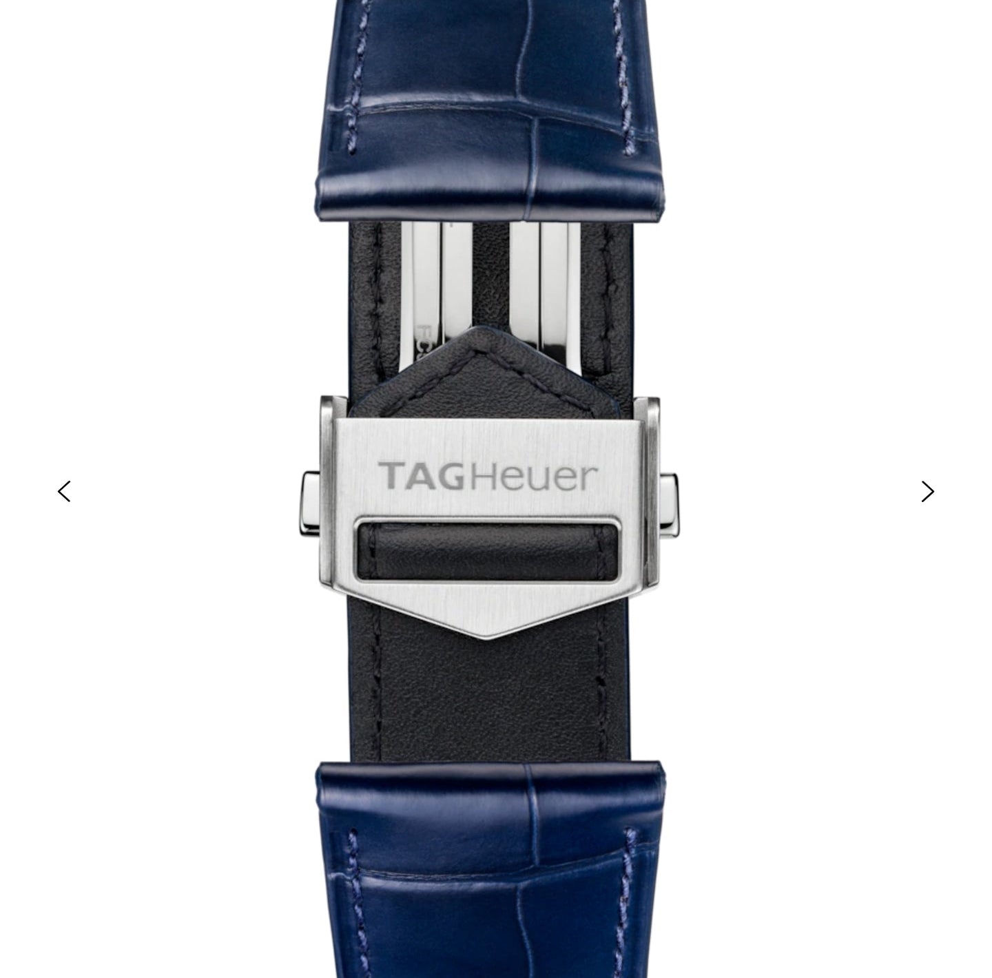 TAG HEUER CARRERA BLUE ALLIGATOR LEATHER STRAP