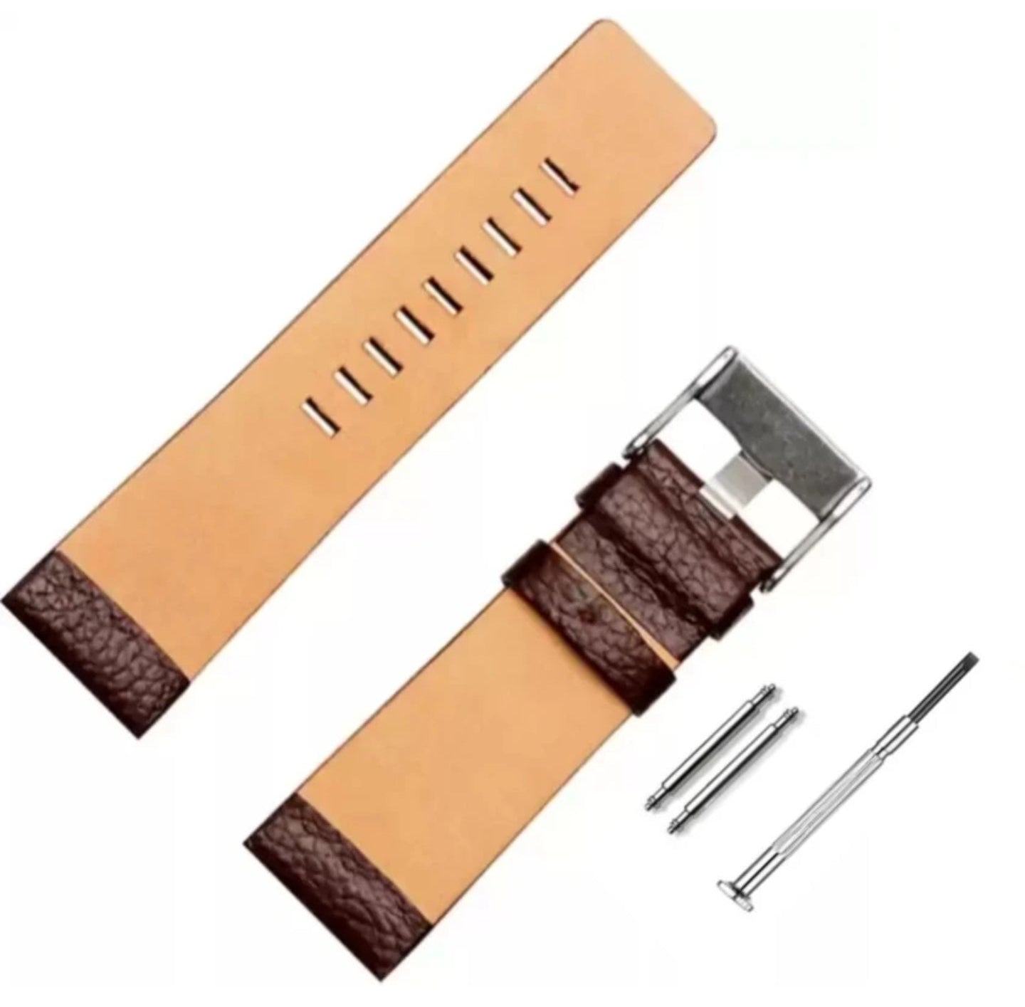 DIESEL BROWN CROCO STRAP