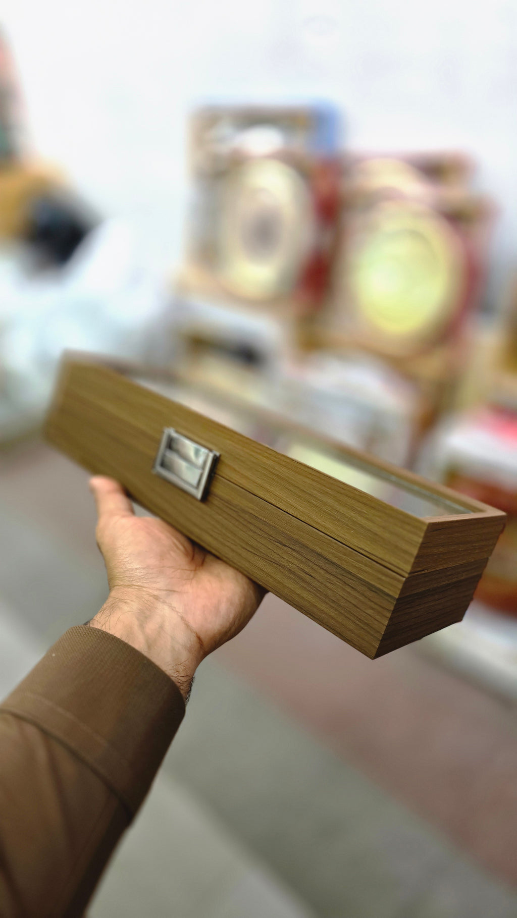 Premium Wooden Watch Organizer 6 Slot.