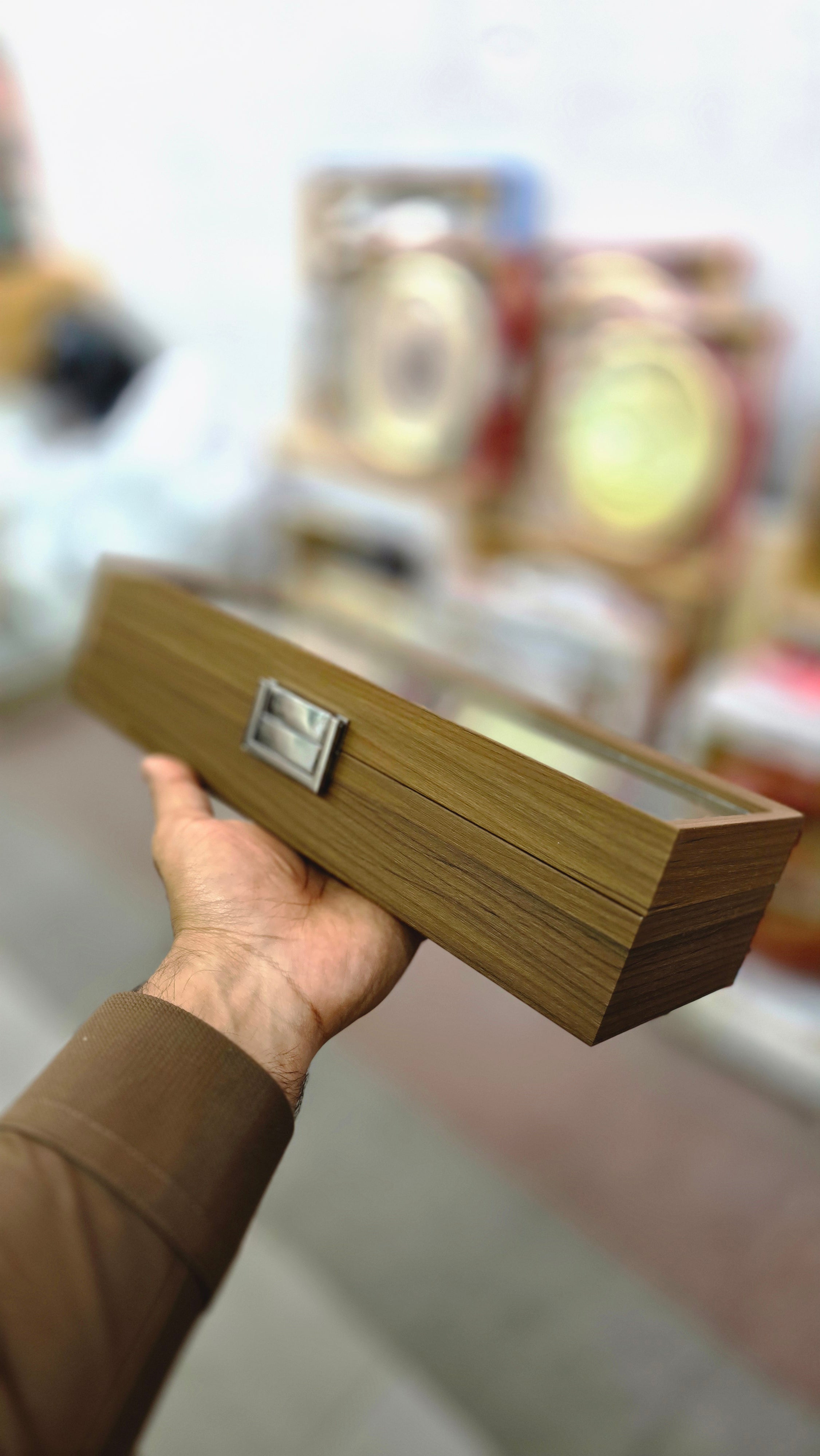 Premium Wooden Watch Organizer 6 Slot.