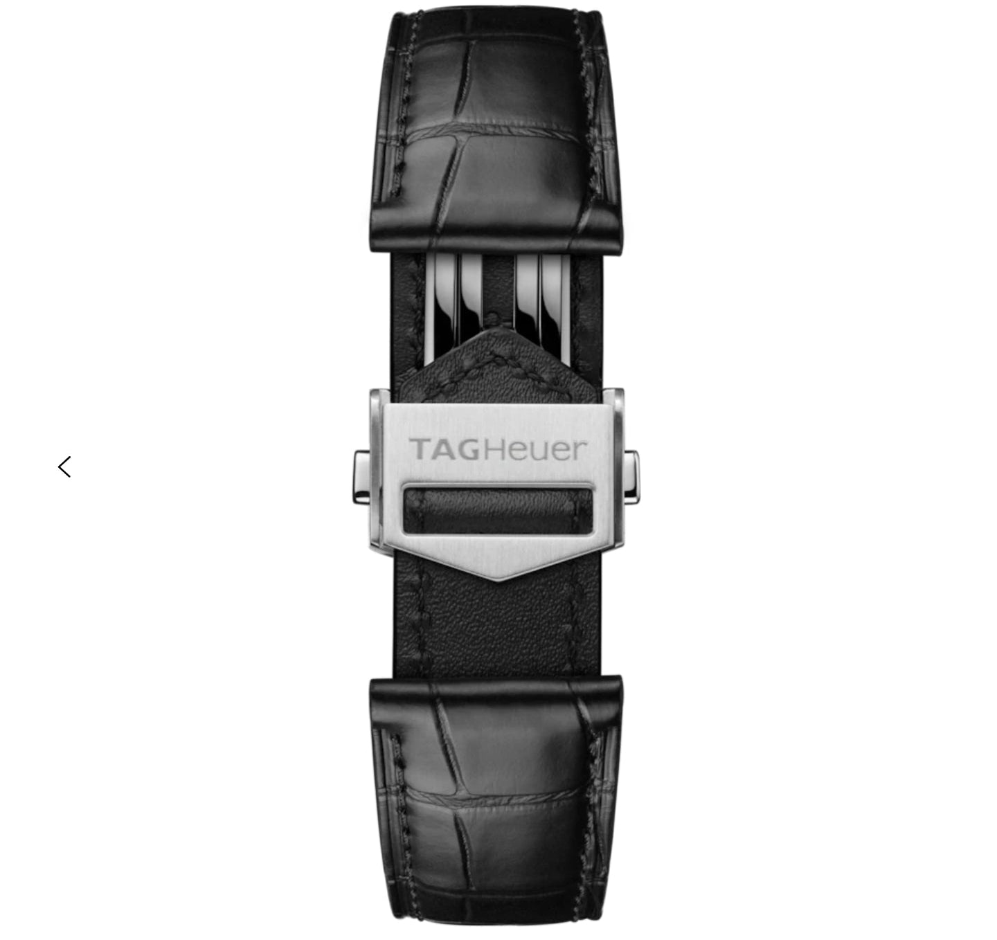 TAG HEUER CARRERA 20 MM BLACK ALLIGATOR LEATHER STRAP