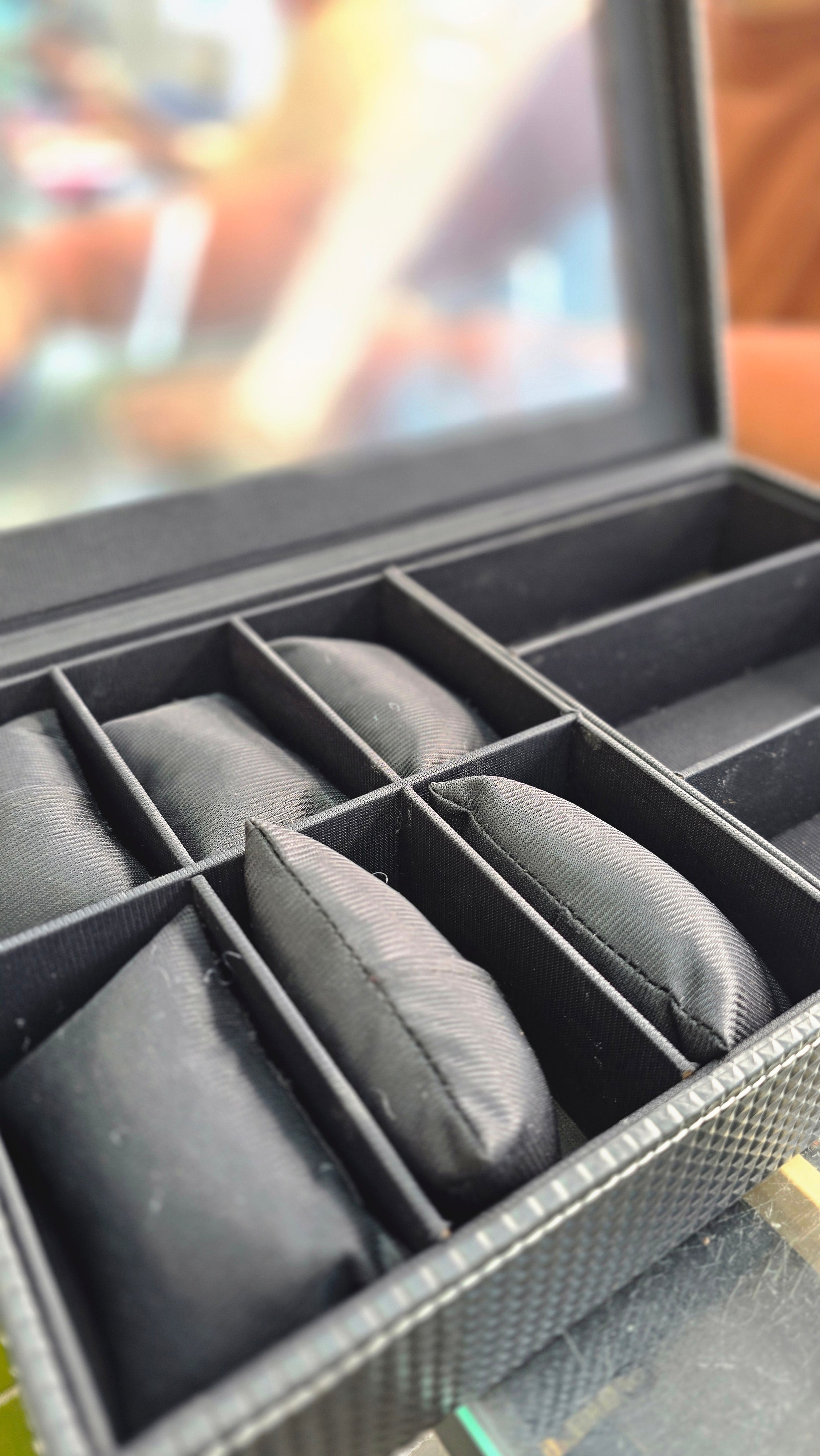 Watch Organizer 6 Slots With Sunglass Organizer 3 Slots.