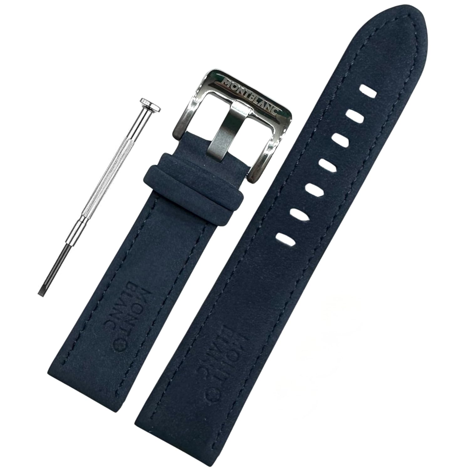 MONT BLANC BLUE LEATHR STRAP