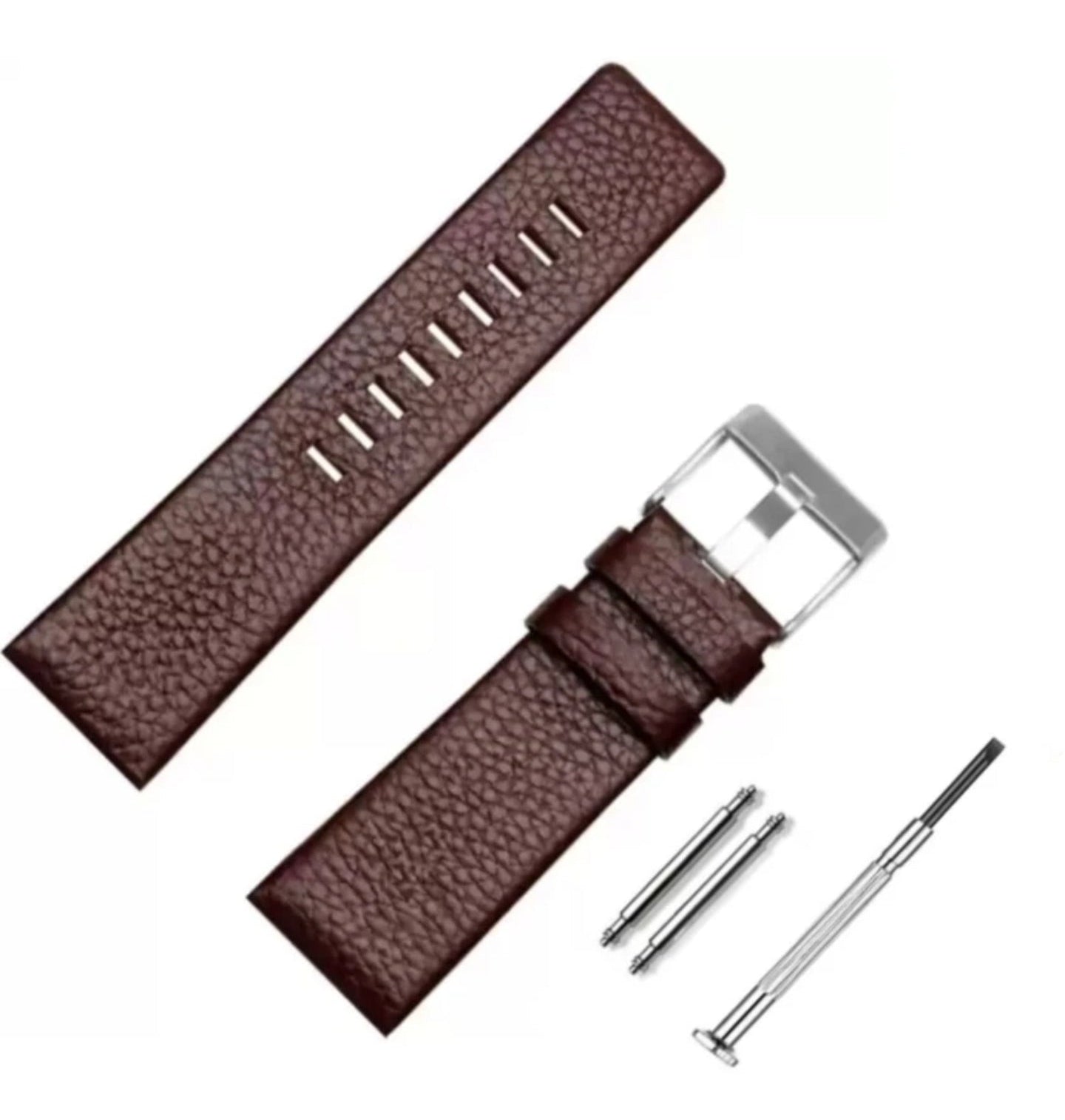 DIESEL BROWN CROCO STRAP