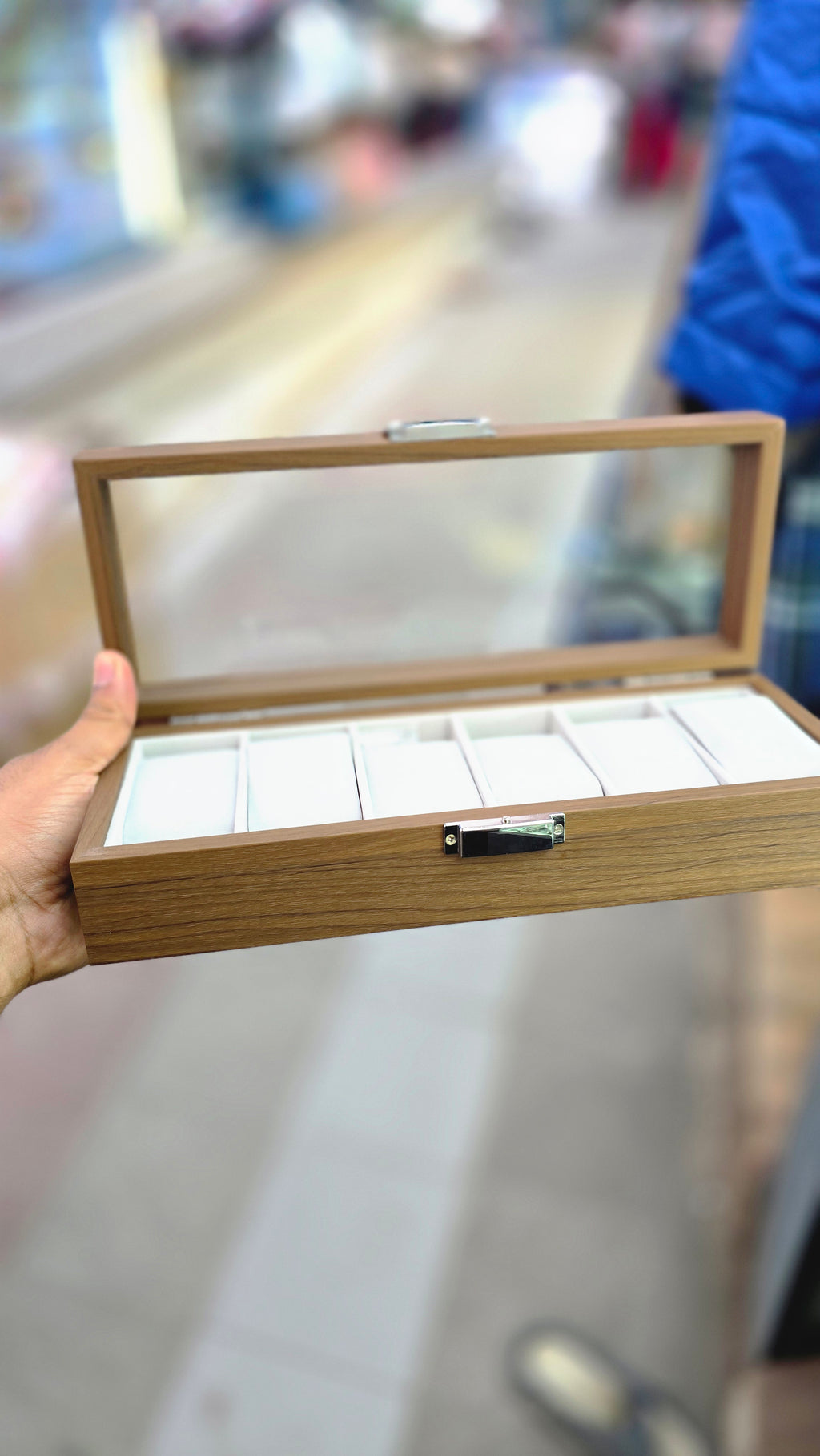 Premium Wooden Watch Organizer 6 Slot.