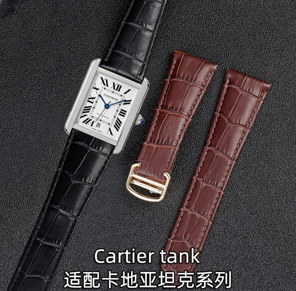 Cartier Tank Genuine Leather Leather Belt, 25mm