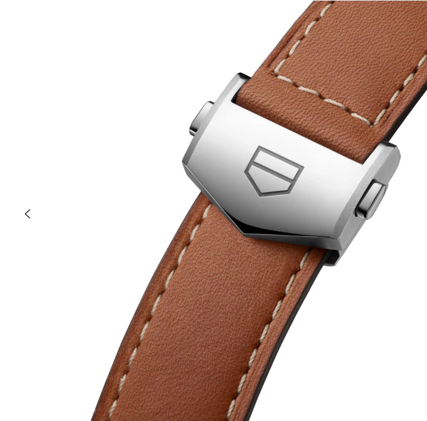 TAG HEUER CARRERA BROWN PERFORATED LEATHER STRAP